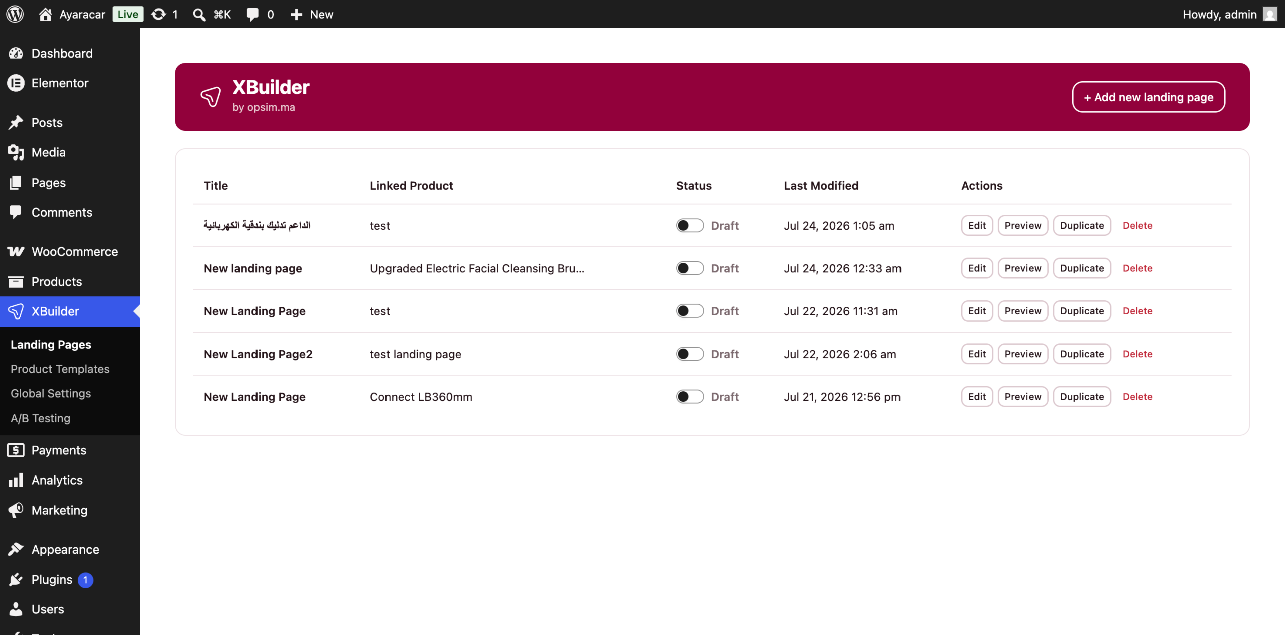XBuilder Dashboard 3